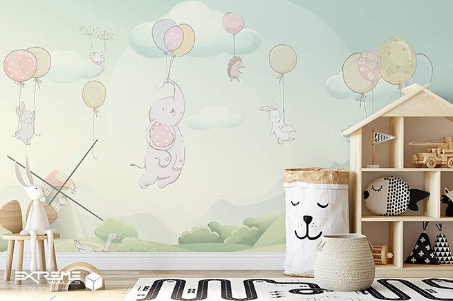 کاغذ دیواری اتاق نوزاد و کودک
