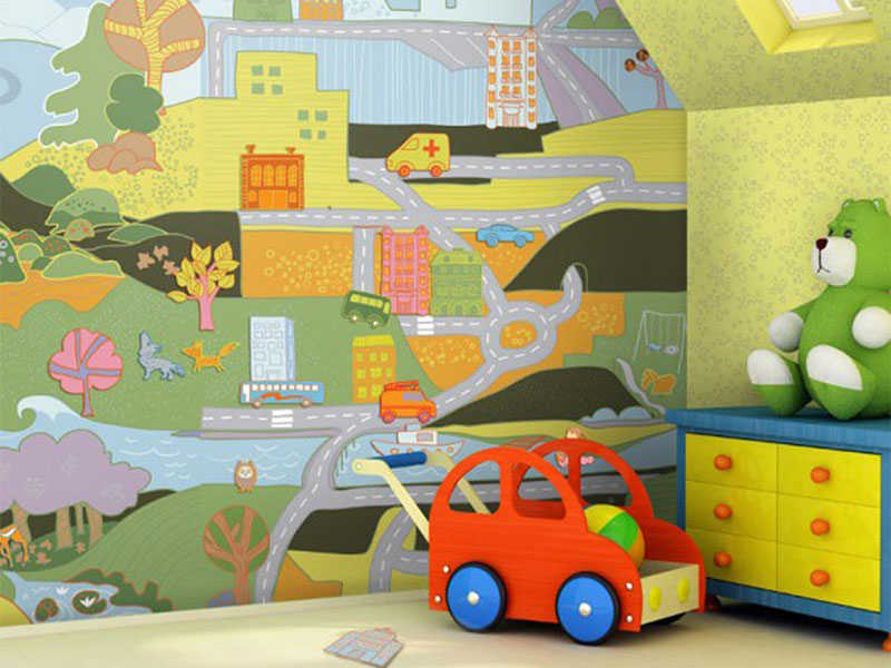 کاغذ دیواری برای اتاق کودک